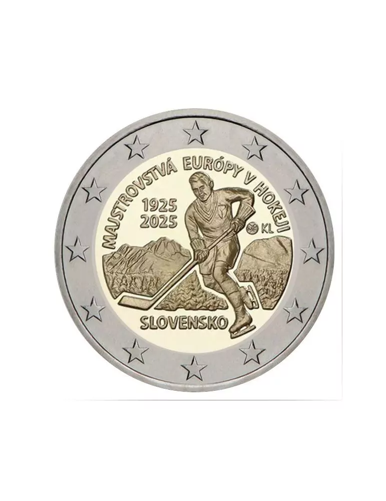 2 EURO COMMEMORATIVE 2025 : SLOVAQUIE (Hockey sur glace)