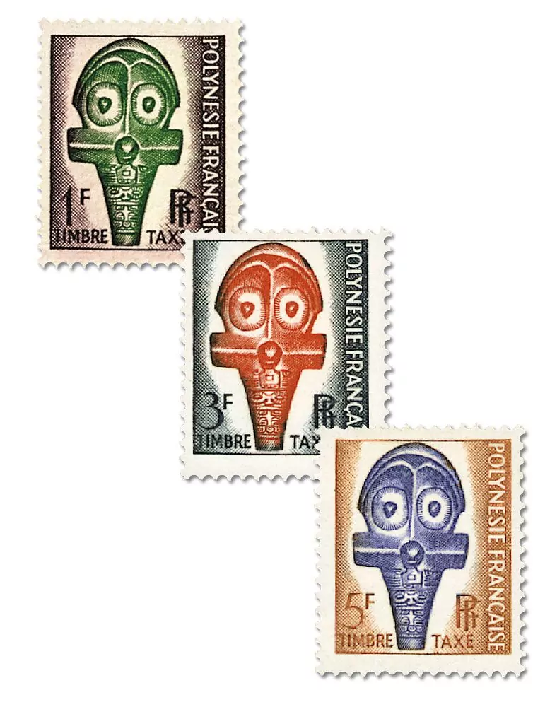 n° 1/3 -Timbre Polynésie Taxe