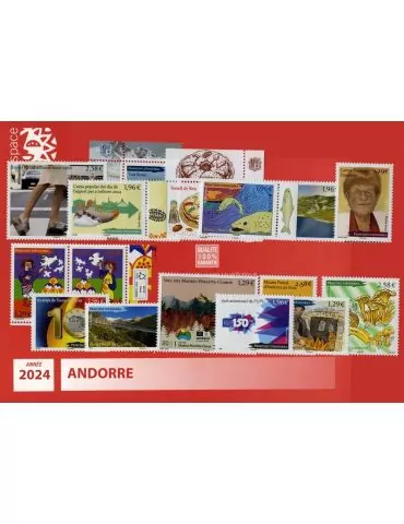 n° 904/919 -Timbre Andorre Année complète (2024)