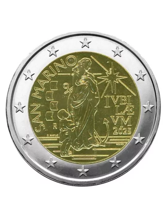 BU : 2 EURO COMMEMORATIVE 2025 : SAINT-MARIN (Année Sainte)