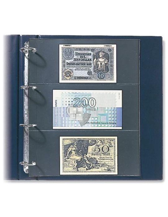 FEUILLES COMPACT A4 (6 POCHES ETIQUETTES DE VIN : 220x95mm) - SAFE® (x10)