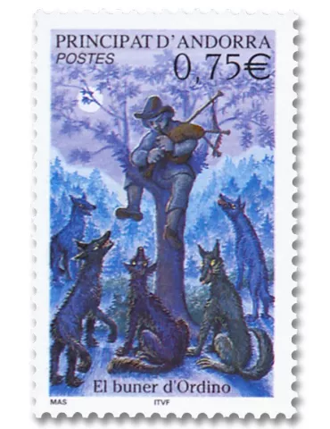 n° 589 - Timbre Andorre Poste