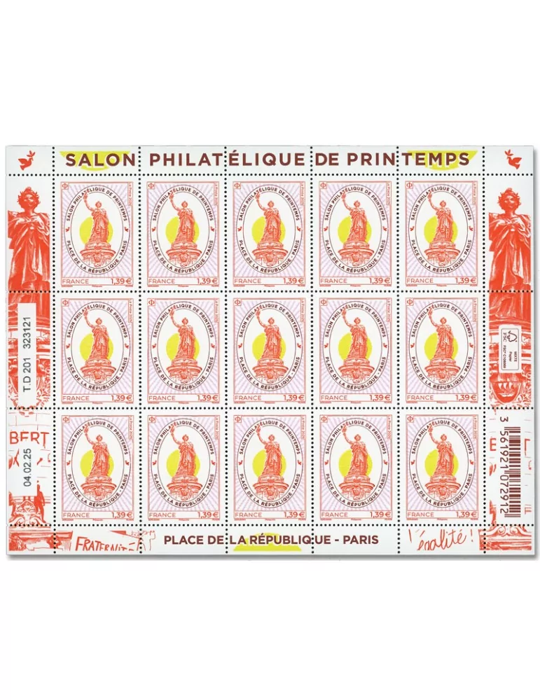 n° F175 - Timbre France Feuillets de France (n° 5858)