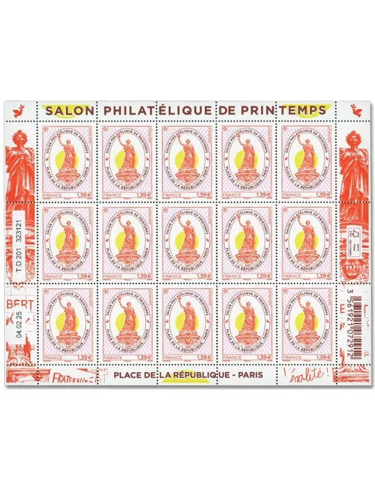 n° F175 - Timbre France Feuillets de France (n° 5858)
