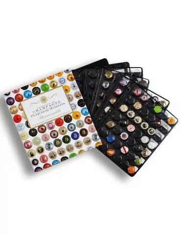 GRANDE CHAMP : Album + recharges (210 plaques de muselets de Champagne)