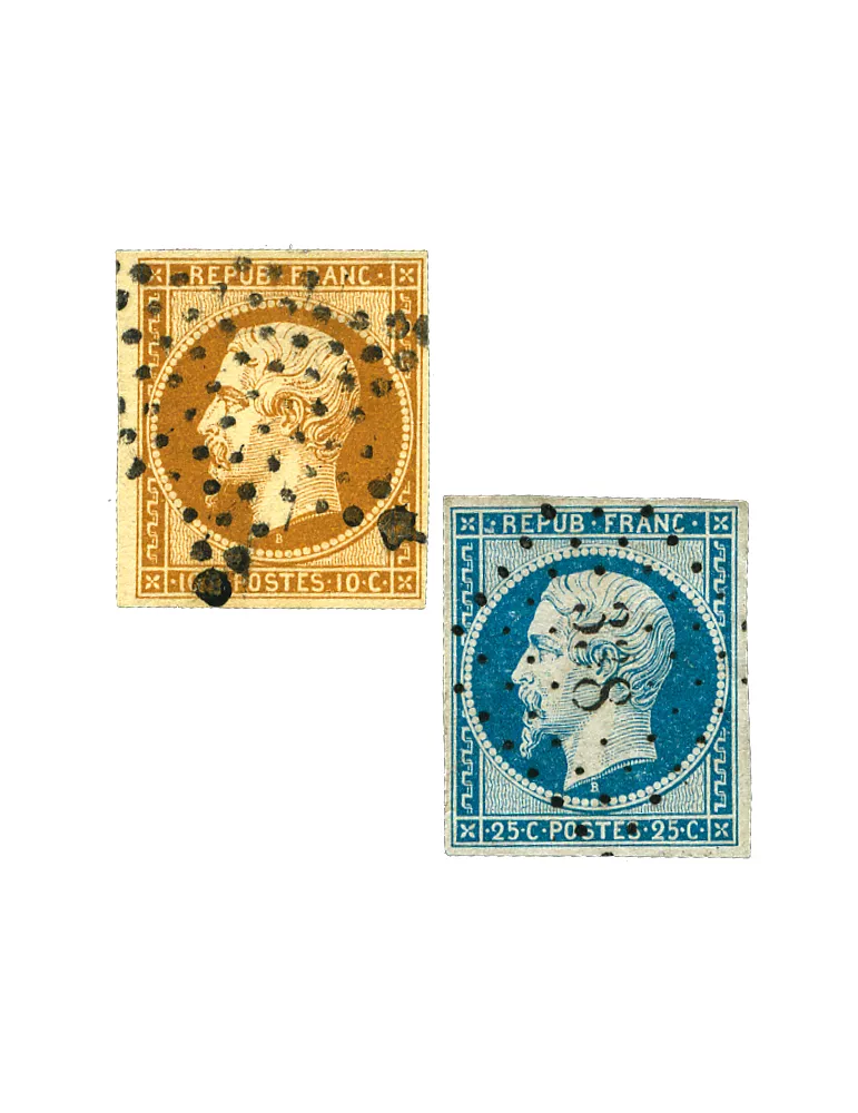 n° 9/10 obl. (Qualité : B) - Prince-président Louis-Napoléon (Présidence)