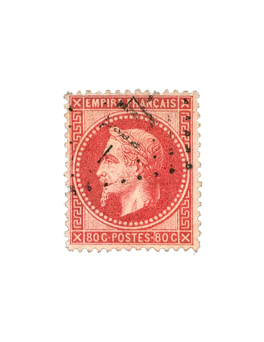 n° 25/26A/27A/28B/29B/30/31/32 obl. (Qualité : B) - Napoléon III (Empire lauré)