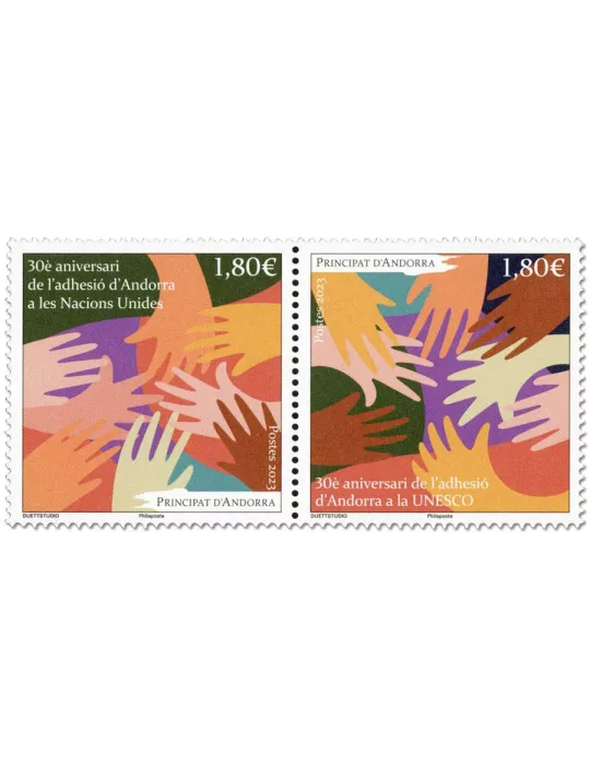 n° 896/897 - Timbre ANDORRE Poste