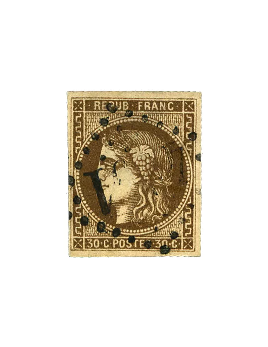 n° 39C-40B-41B-42B-43A-44A-45B-46B-47/49 obl. (Qualité : B) - Cérès (Émission de Bordeaux)