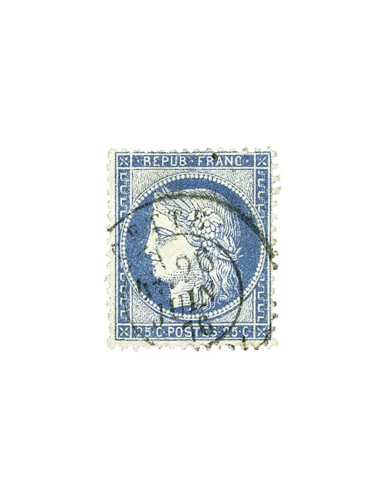 n° 50/60A obl. (Qualité : B) - Type Cérès dentelé (IIIe République)