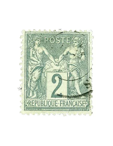 n° 74/82 obl. (Qualité : B) - Type Sage (Type II) 2