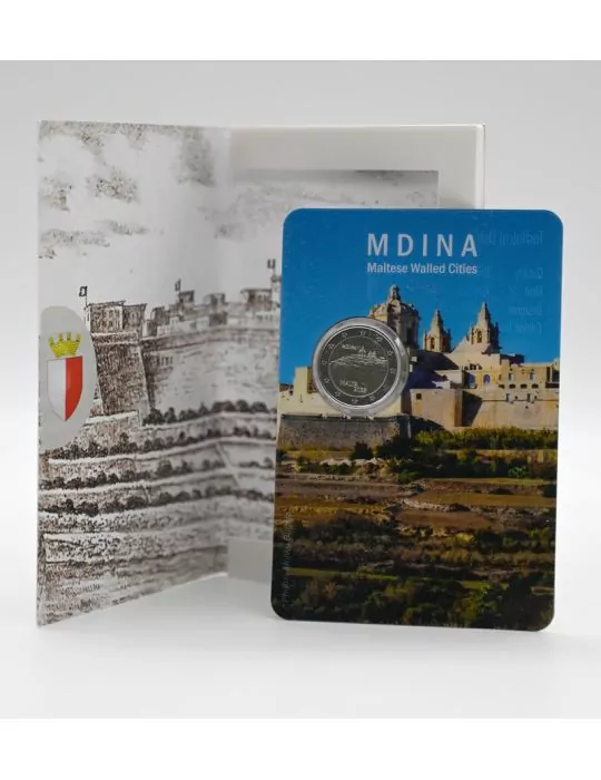 BU : 2 EURO COMMEMORATIVE 2025 : MALTE (Ville Fortifiée de Mdina)