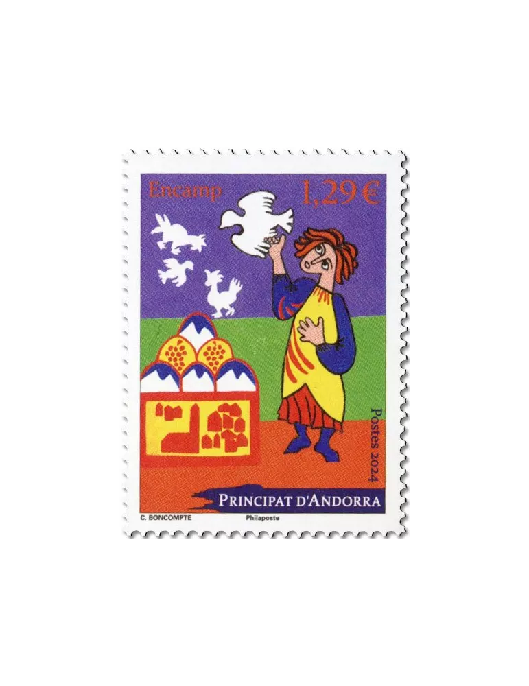 n° 911/912 - Timbre ANDORRE Poste