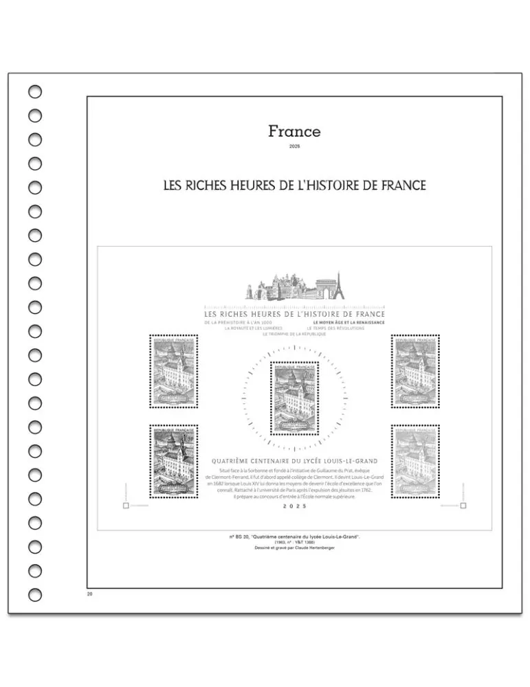 LES RICHES HEURES DE L´HISTOIRE DE FRANCE SC : 2025 (JEUX AVEC POCHETTES)