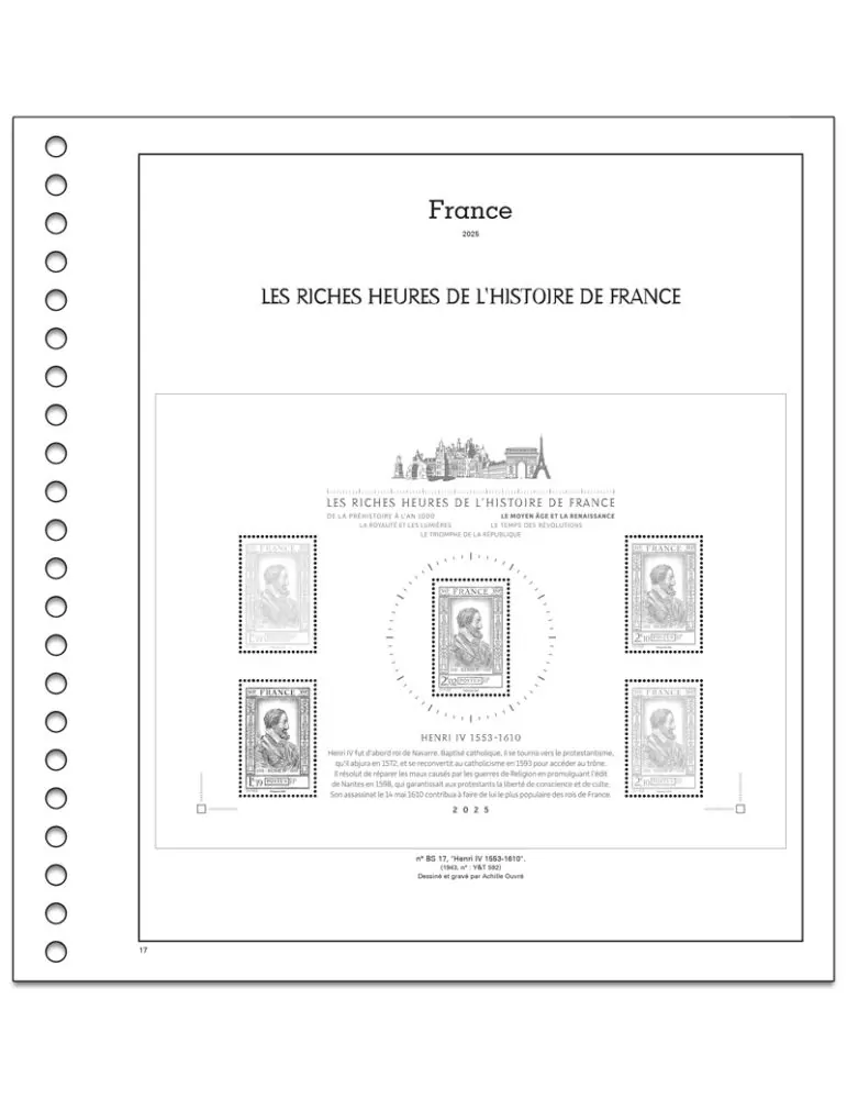 LES RICHES HEURES DE L´HISTOIRE DE FRANCE SC : 2025 (JEUX AVEC POCHETTES)