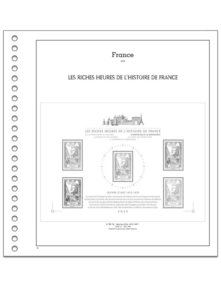 LES RICHES HEURES DE L´HISTOIRE DE FRANCE SC : 2025 (JEUX AVEC POCHETTES)