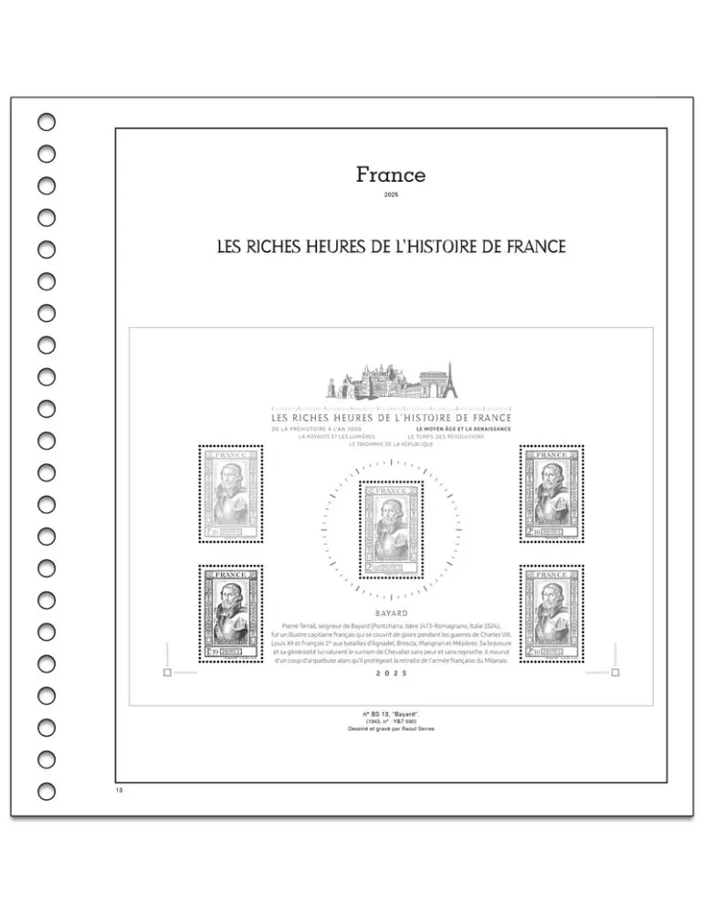LES RICHES HEURES DE L´HISTOIRE DE FRANCE SC : 2025 (JEUX AVEC POCHETTES)