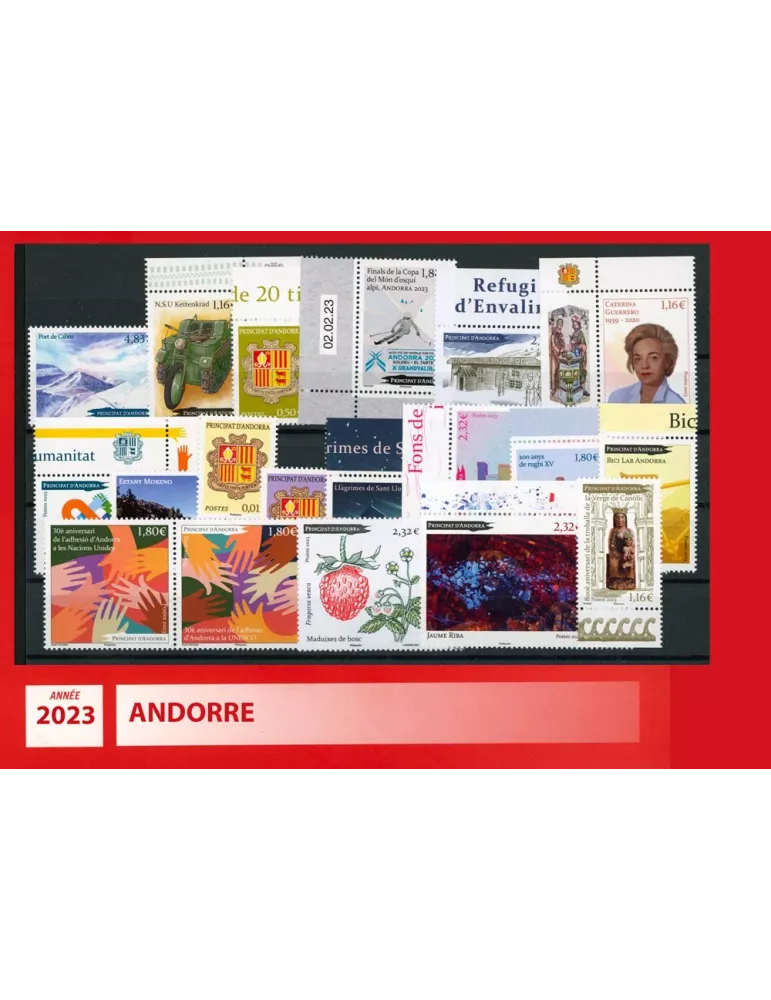 n° 885/903 - Timbre Andorre Année complète (2023)
