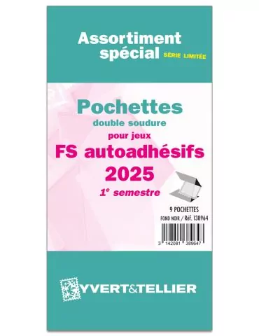 Assortiment de pochettes (double soudure) : 2025 -1e sem. (Jeux Autoadhésifs)