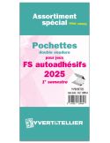 Assortiment de pochettes (double soudure) : 2025 -1e sem. (Jeux Autoadhésifs)