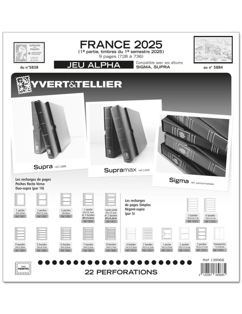 FRANCE ALPHA : 2025 - 1ER SEMESTRE (JEUX SANS POCHETTES)
