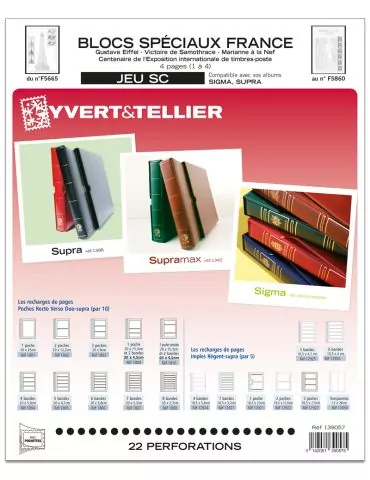 FRANCE BLOCS SPECIAUX SC: 2025 (JEUX AVEC POCHETTES)