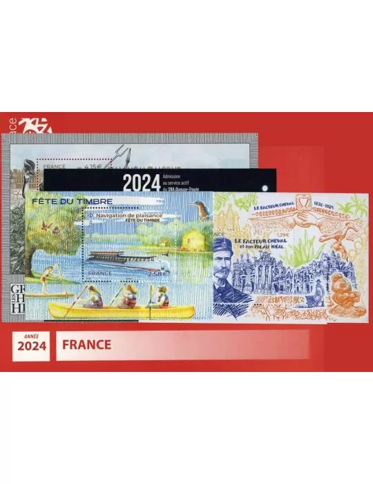 n° 5742/F5828 - Timbre France Année complète (2024)