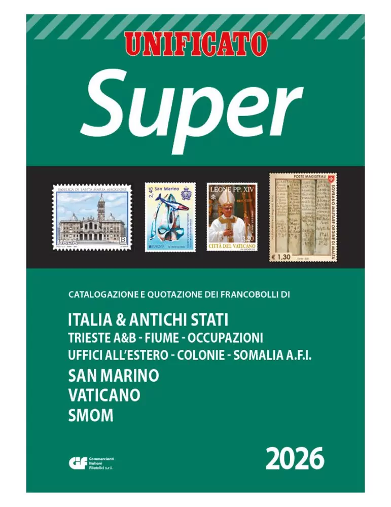 SUPER 2026 TIMBRES DE L'ITALIE