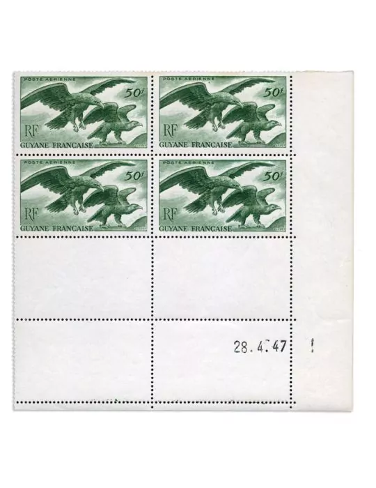n° 35/37 - Timbre GUYANE Poste Aerienne