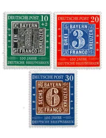 n° 2A/2C - Timbre ALLEMAGNE FEDERALE Poste