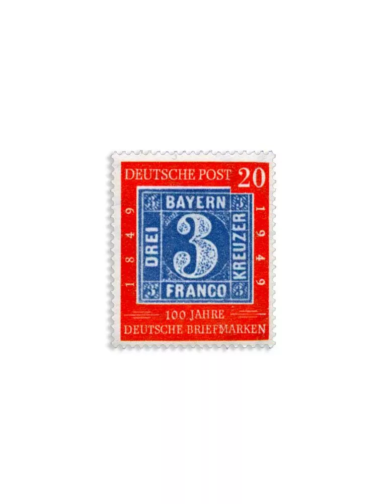 n° 2A/2C - Timbre ALLEMAGNE FEDERALE Poste