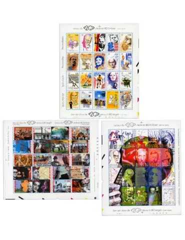 n° 2855/2874, 2940/2959, 3019/3038 - Timbre BELGIQUE Poste