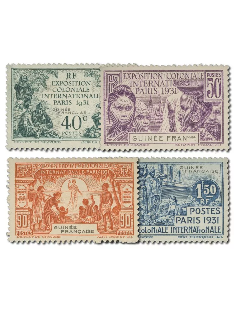 n° 115/118** - Timbre GUINEE Poste