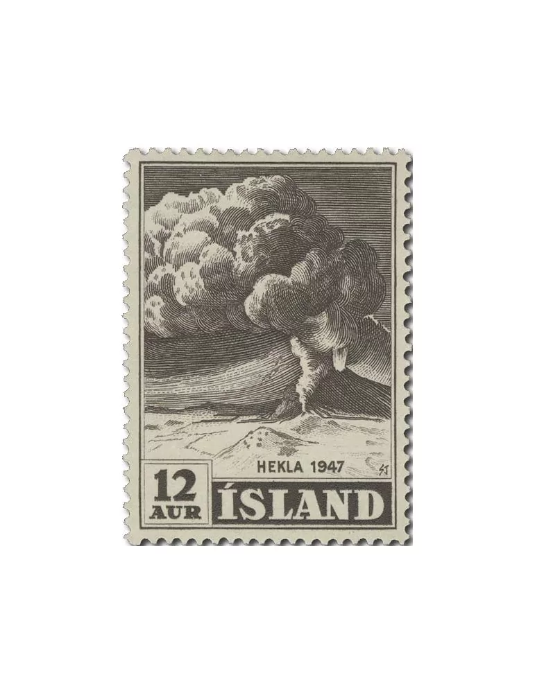 n° 208/214* - Timbre ISLANDE Poste