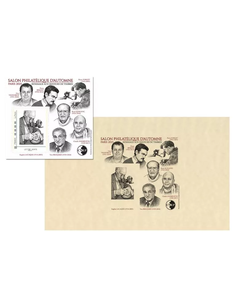 n° 101-101a-101b - Timbre France CNEP