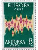 n° 64A** - Timbre ANDORRE ESPAGNOL Poste