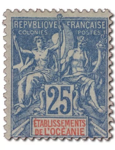 n° 17* - Timbre OCEANIE Poste