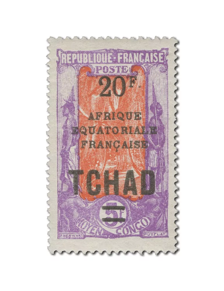 n° 47/56* - Timbre TCHAD Poste