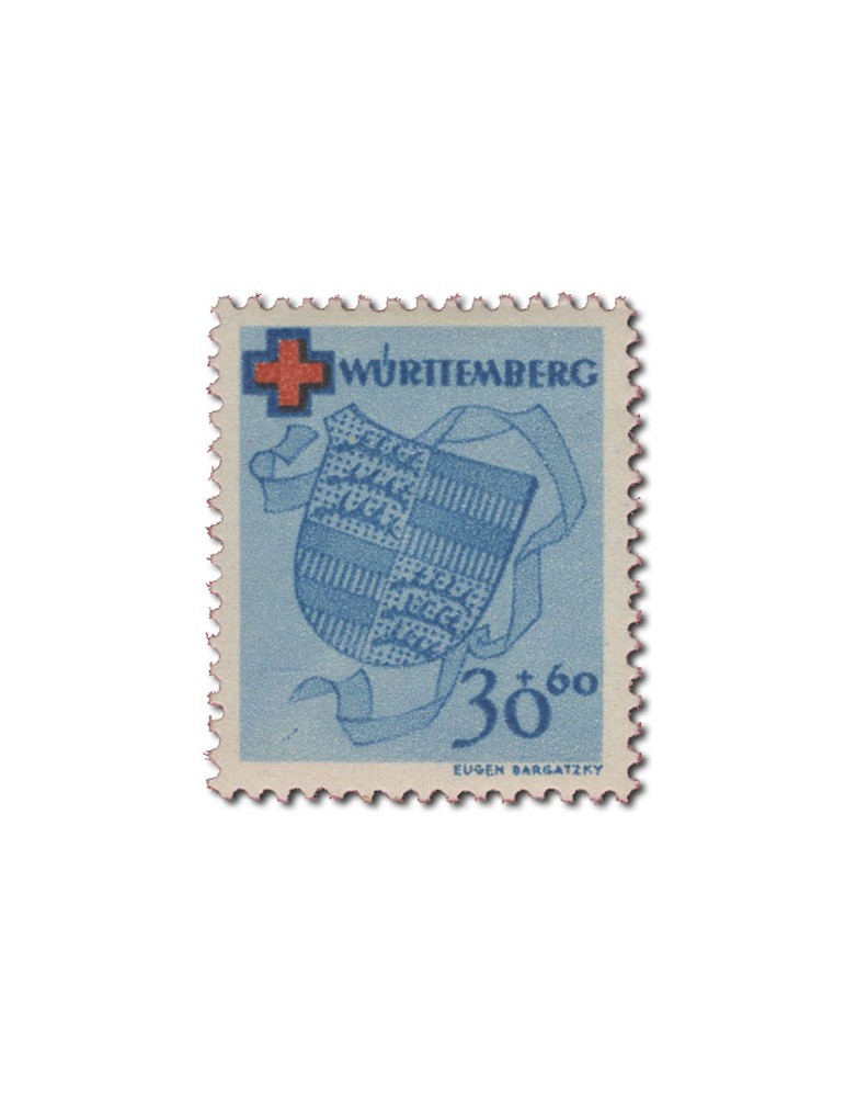 n° 38/41* - Timbre WURTEMBERG Poste