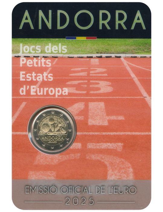 BU : 2 EURO COMMEMORATIVE 2025 : ANDORRE (Jeux des petits Etats d'Europe)