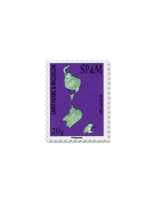 n° 1365 - Timbre Saint-Pierre et Miquelon Poste (CARTE SPM 20G INTERNATIONAL - 12 25 063)