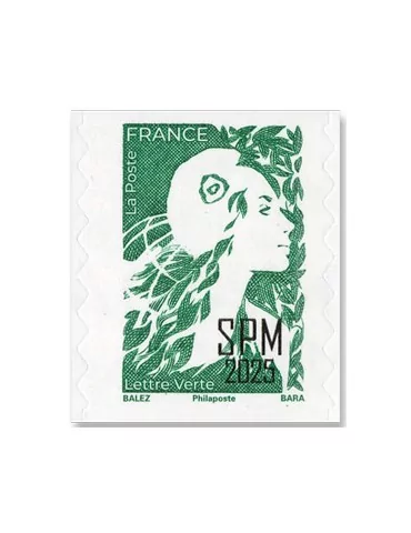 n° 1367 - Timbre Saint-Pierre et Miquelon Poste (Marianne de Balez)