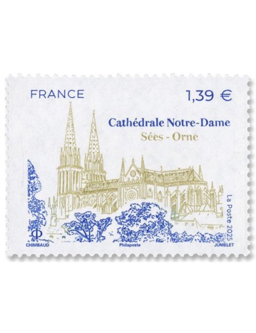 n° 5889 - Timbre FRANCE Poste (Cathédrale Notre- Dame de Sées)