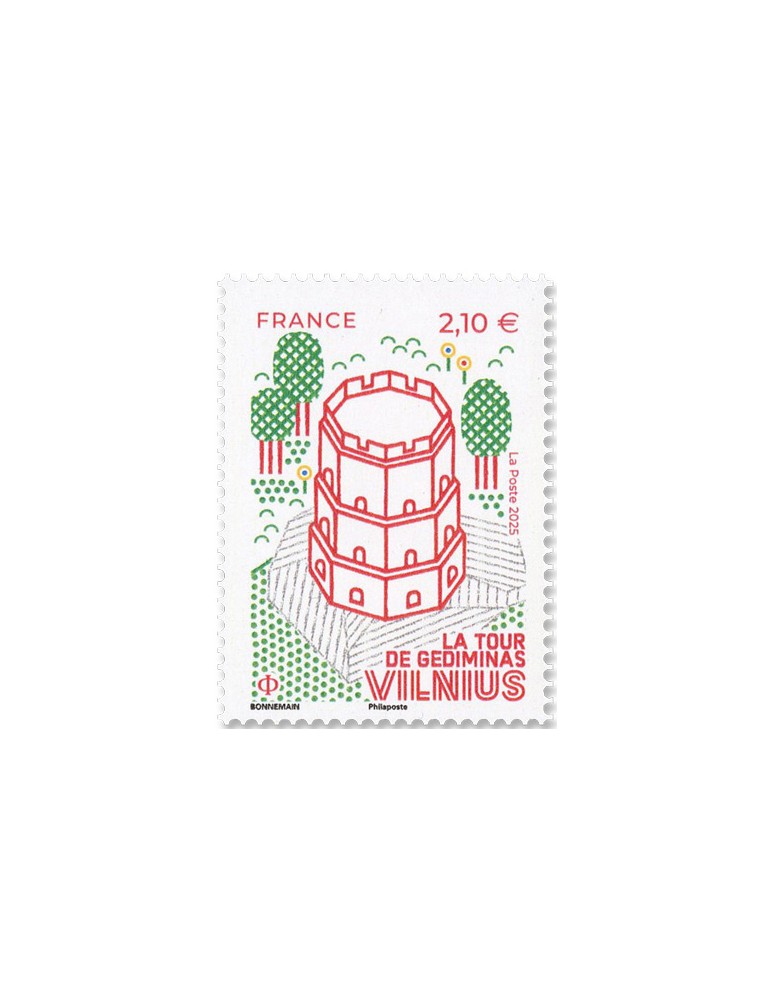 n° F5911 - Timbre FRANCE Poste (CAPITALES EUROPEENNES : VILNIUS)