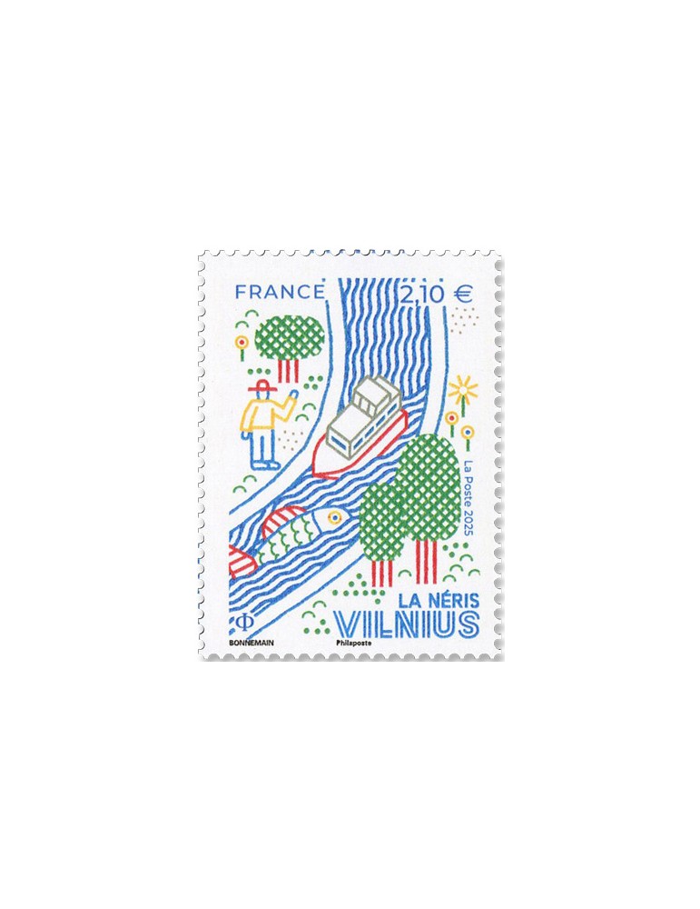 n° F5911 - Timbre FRANCE Poste (CAPITALES EUROPEENNES : VILNIUS)