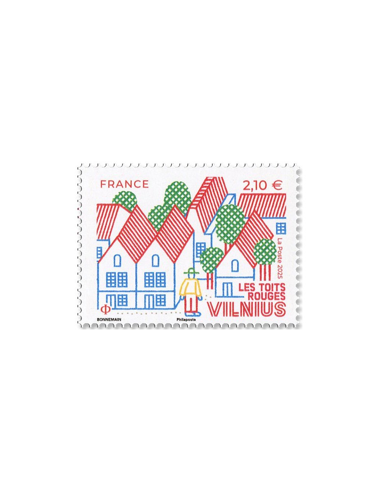 n° F5911 - Timbre FRANCE Poste (CAPITALES EUROPEENNES : VILNIUS)
