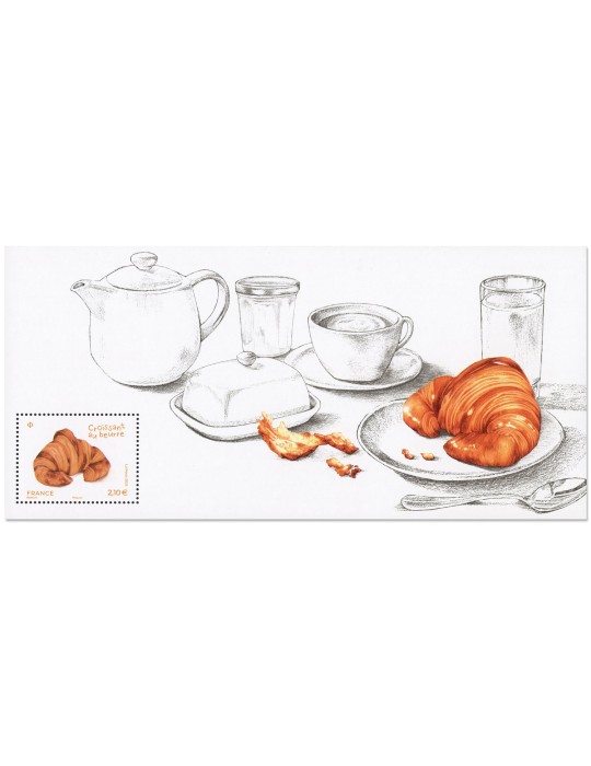 n° 229 - Timbre FRANCE Blocs souvenirs (CROISSANT AU BEURRE)