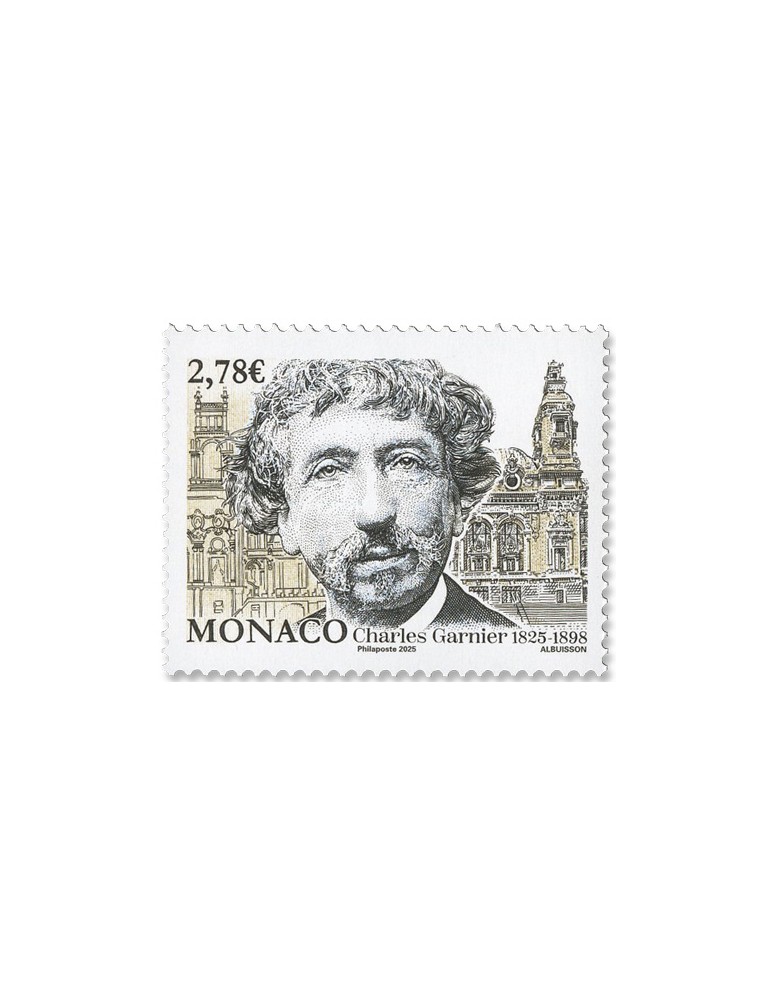 n° 3518 - Timbre MONACO Poste (200 ANS DE LA NAISSANCE DE CHARLES GARNIER - 14 25 424)