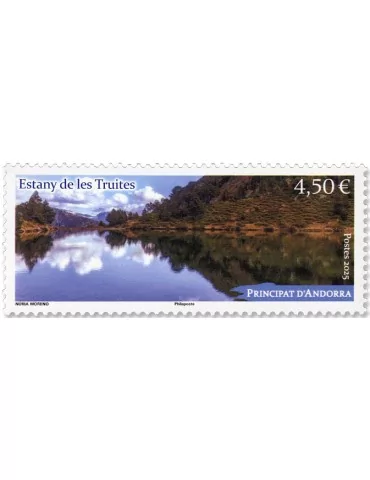 n° 934 - Timbre ANDORRE Poste (ETANG DES TRUITES)