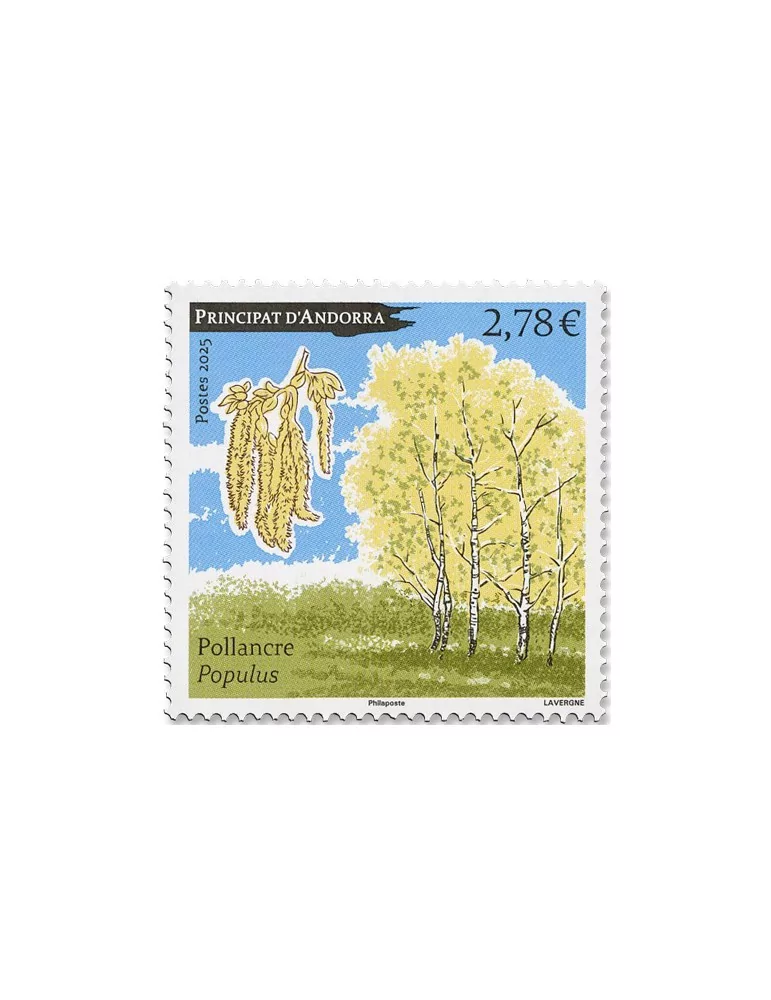 n°935 - Timbre ANDORRE Poste (PEUPLIER)